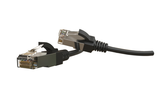 Hyperline PC-LPT-SFTP-RJ45-RJ45-C6-1M-LSZH-BK Патч-корд S/FTP, экранированный, категория 6 (100% Fluke Component Tested), 28AWG, LSZH, 1 м, черный