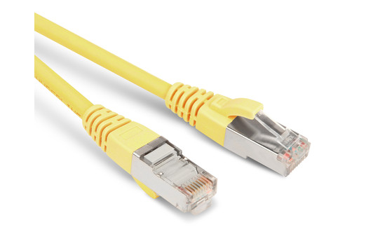 Hyperline PC-LPM-STP-RJ45-RJ45-C5e-15M-LSZH-YL Патч-корд F/UTP, экранированный, Cat.5е (100% Fluke Component Tested), LSZH, 15 м, желтый